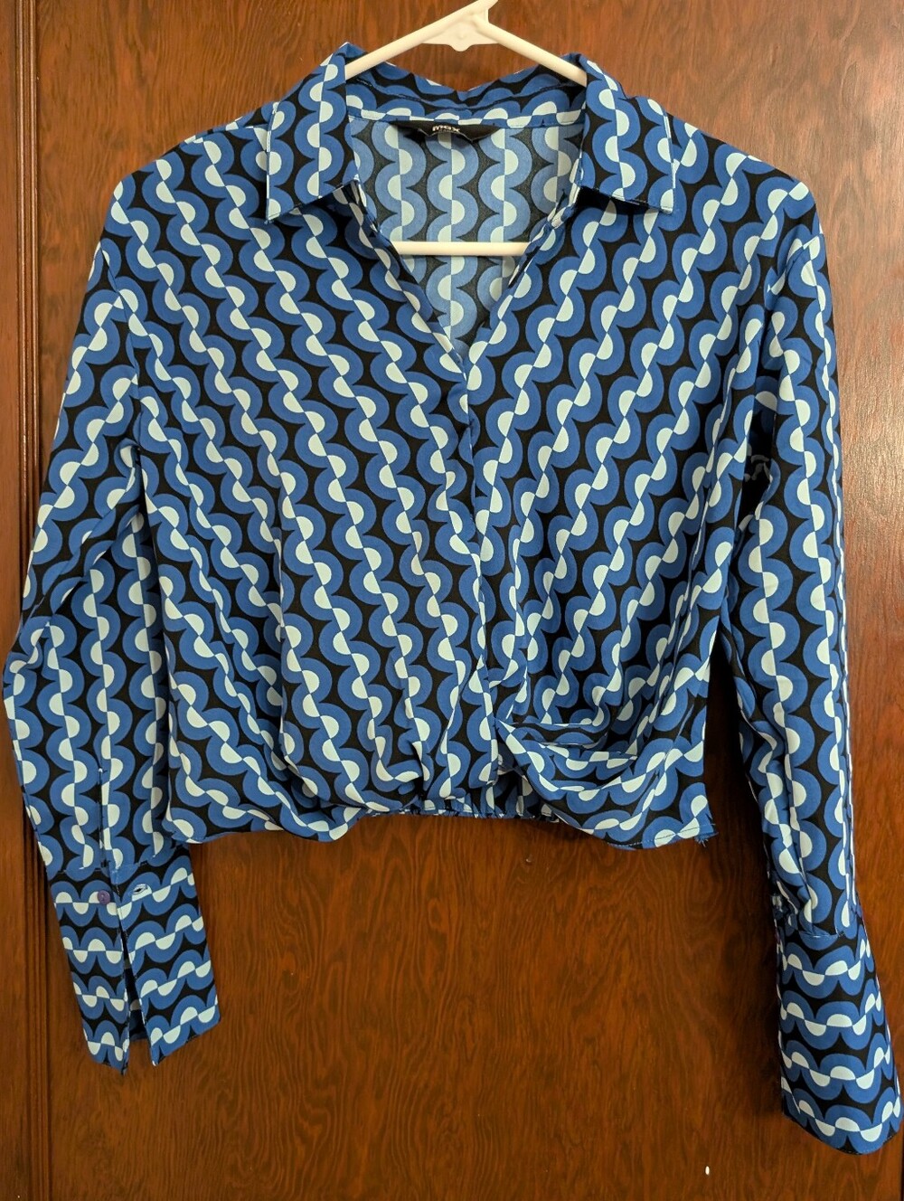 Retro 60s Style Polyester Crop Top